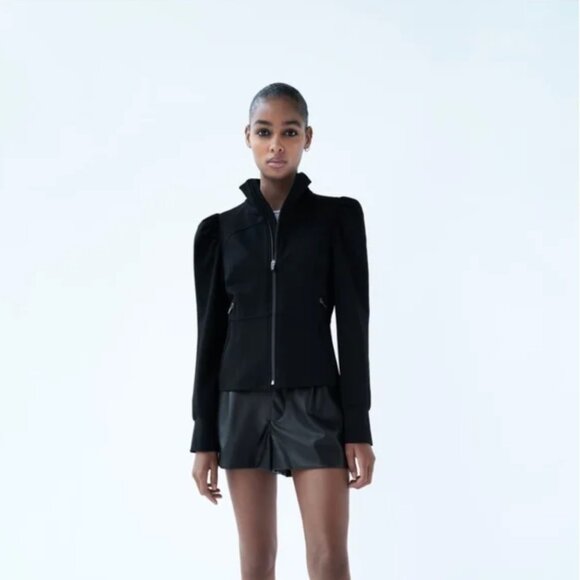 ZARA Women’s jacket with puff sleeve Detail 2674/402 S NEW WITH TAG!